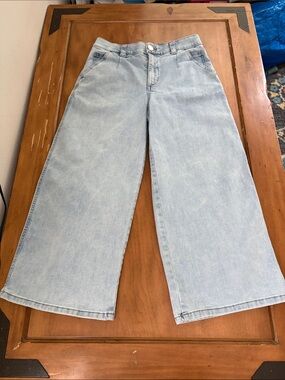 Democracy AbTechnology Light Blue Wide Leg High-Rise Jeans Size 8